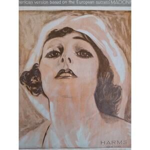 Sheet Music Song When Day Is Done Madonna BG De Sylva Robert Katscher Harms 1926